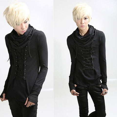 Black Gothic Slim Long Sleeve