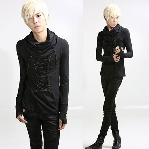 Black Gothic Slim Long Sleeve