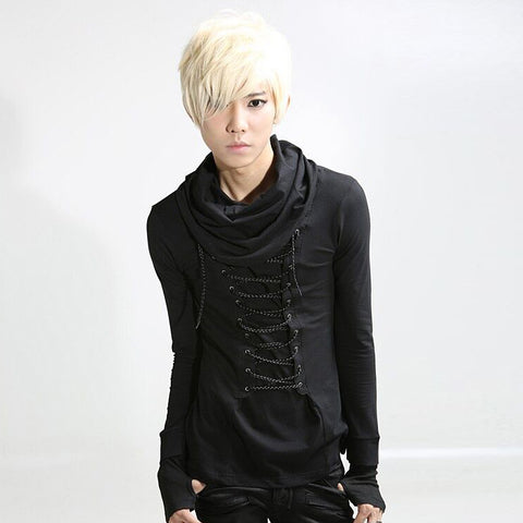 Black Gothic Slim Long Sleeve