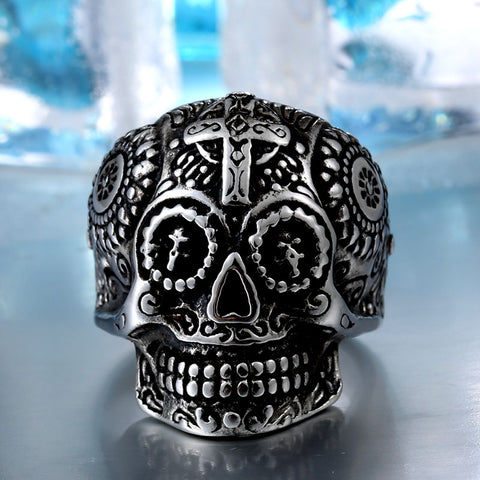 Men's Gothic Carving Ring