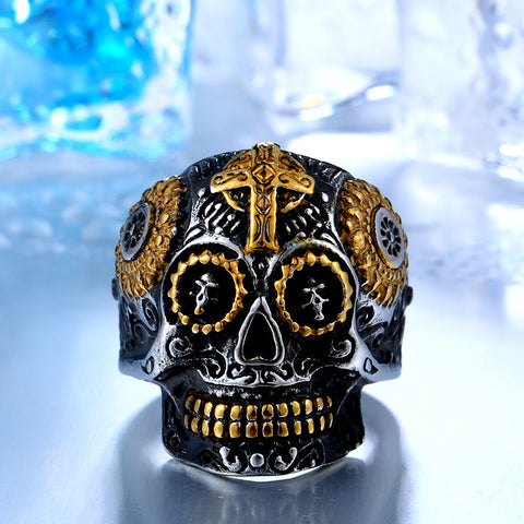 Men's Gothic Carving Ring