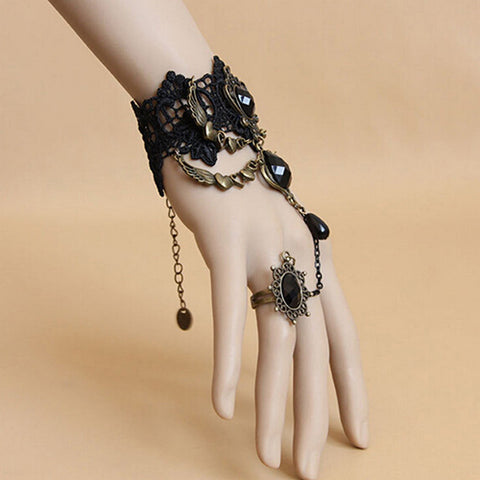 Gothic Lace Chain Bracelet
