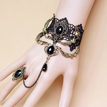 Gothic Lace Chain Bracelet