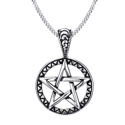 Vintage Pentagram Gothic Necklace