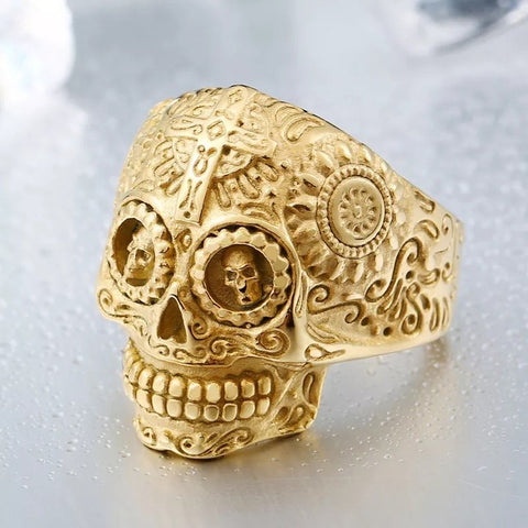 Men's Gothic Carving Ring