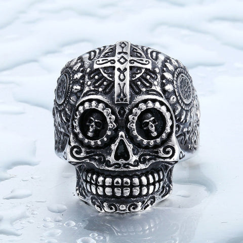 Men's Gothic Carving Ring